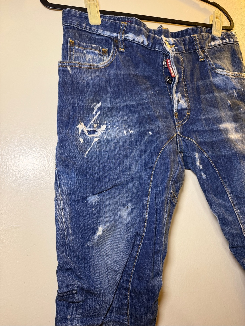 Dsquared2 Men's Slim Distressed Blue Jeans View 2